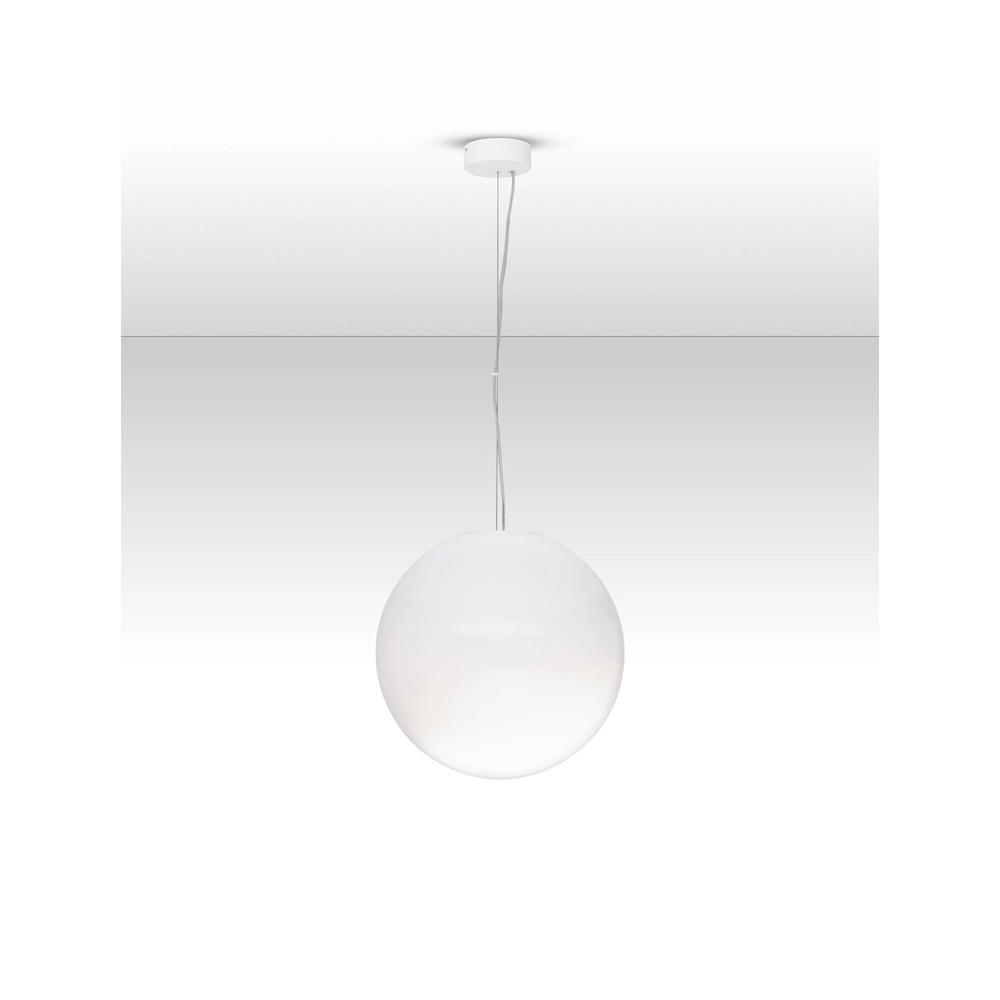 Weiße Pendelleuchte Bolita Glühbirne Ø 40cm Lyora 5212017484383