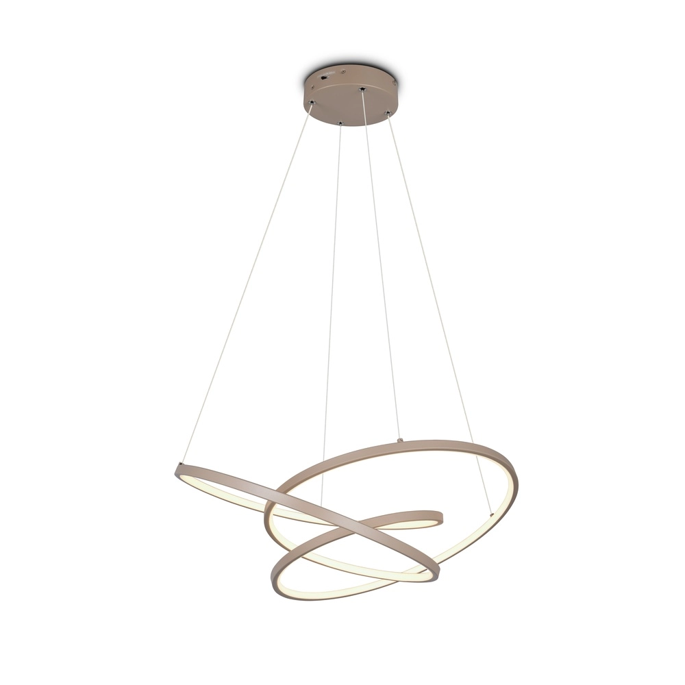 Moderne Pendellampe Darvin S - taupe