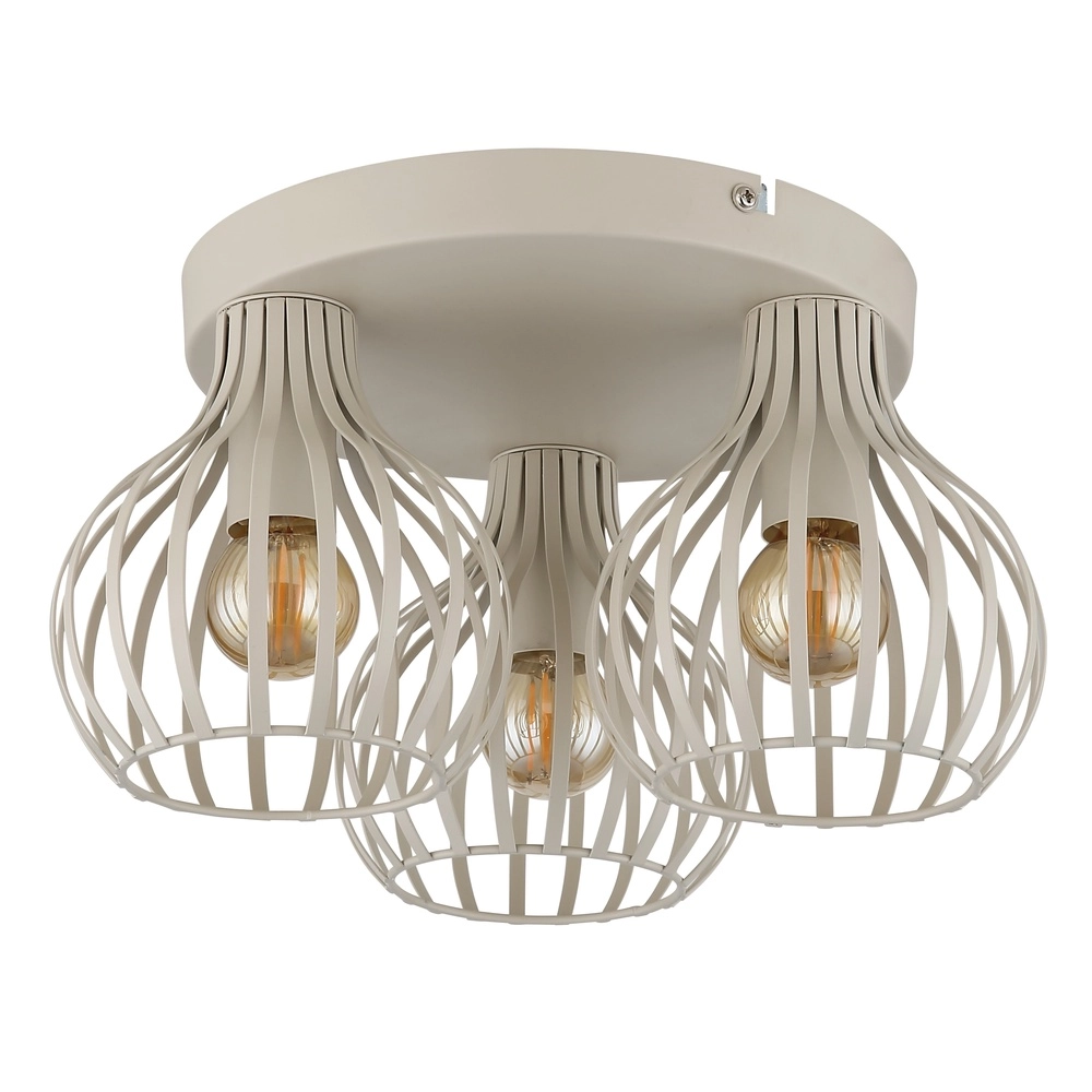 Deckenlampe 3-Leuchten Mateo Sandbraun Globo 9007371575244
