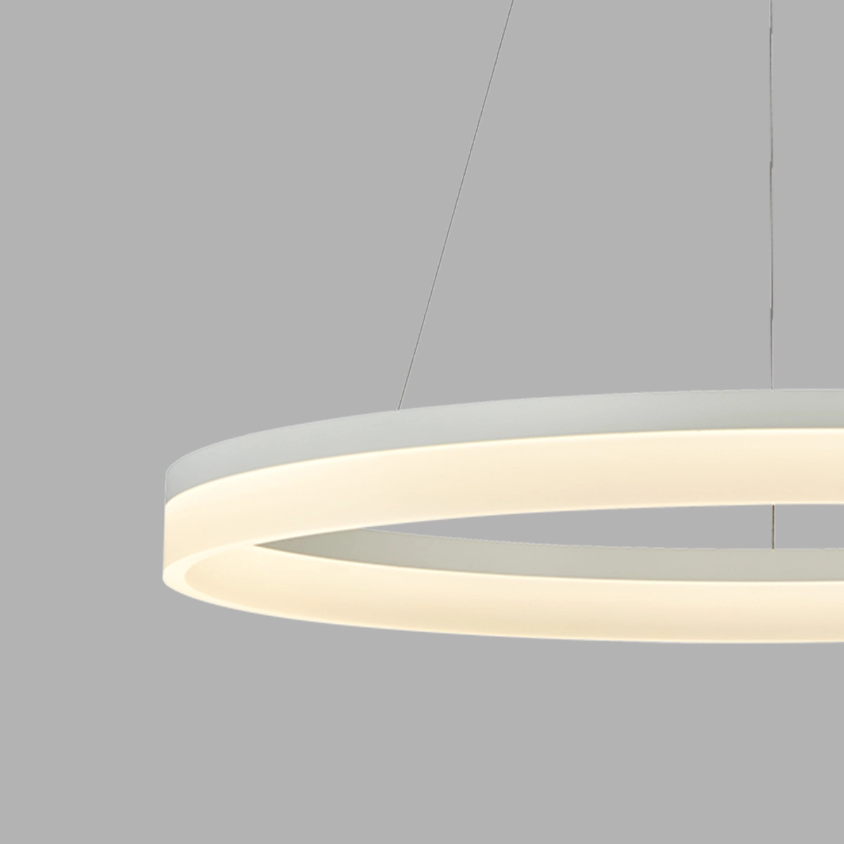 Elegante Pendellampe Ara Ø 100 cm weiß Lyora 5053423307213