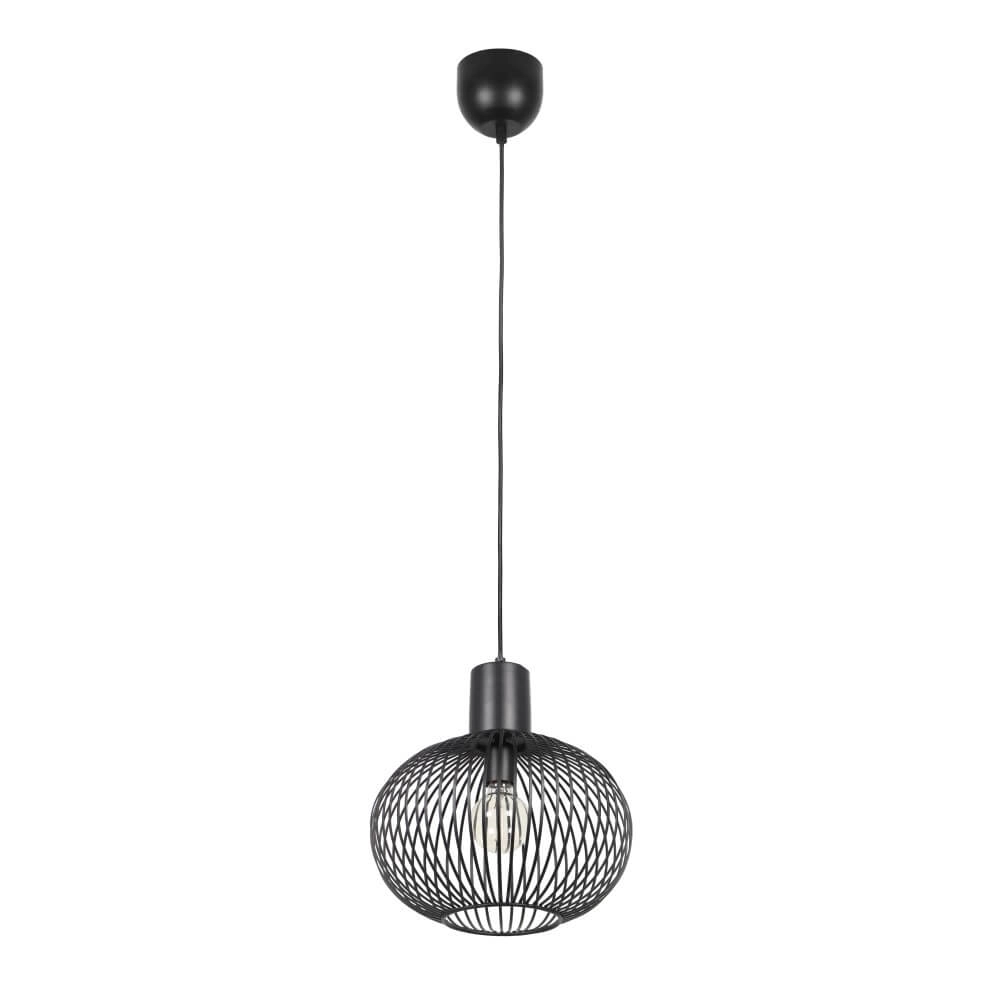Hängelampe aus Draht Gila Ø 33cm - schwarz Trio 4017807617535