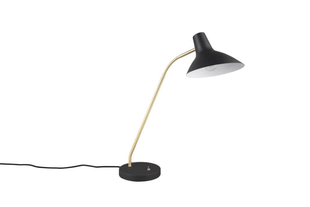 Schlanke Schreibtischlampe Traveller Schwarz Trio 4017807613711