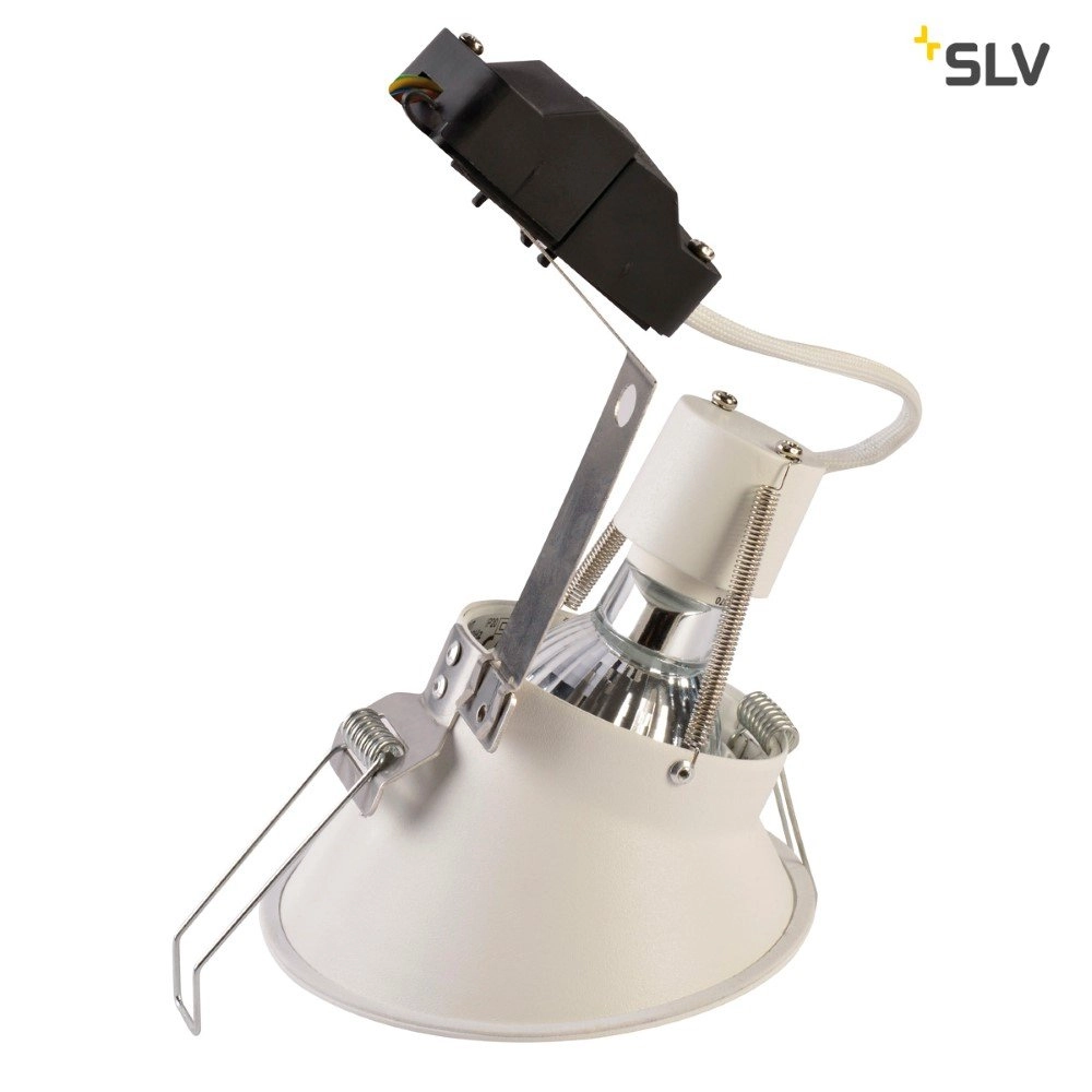 Einbaustrahler Horn Slant 10,3 cm weiß SLV 4024163150149