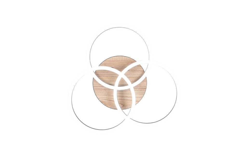 Deckenleuchte Circle Ø 43,5cm Trio 4017807561234