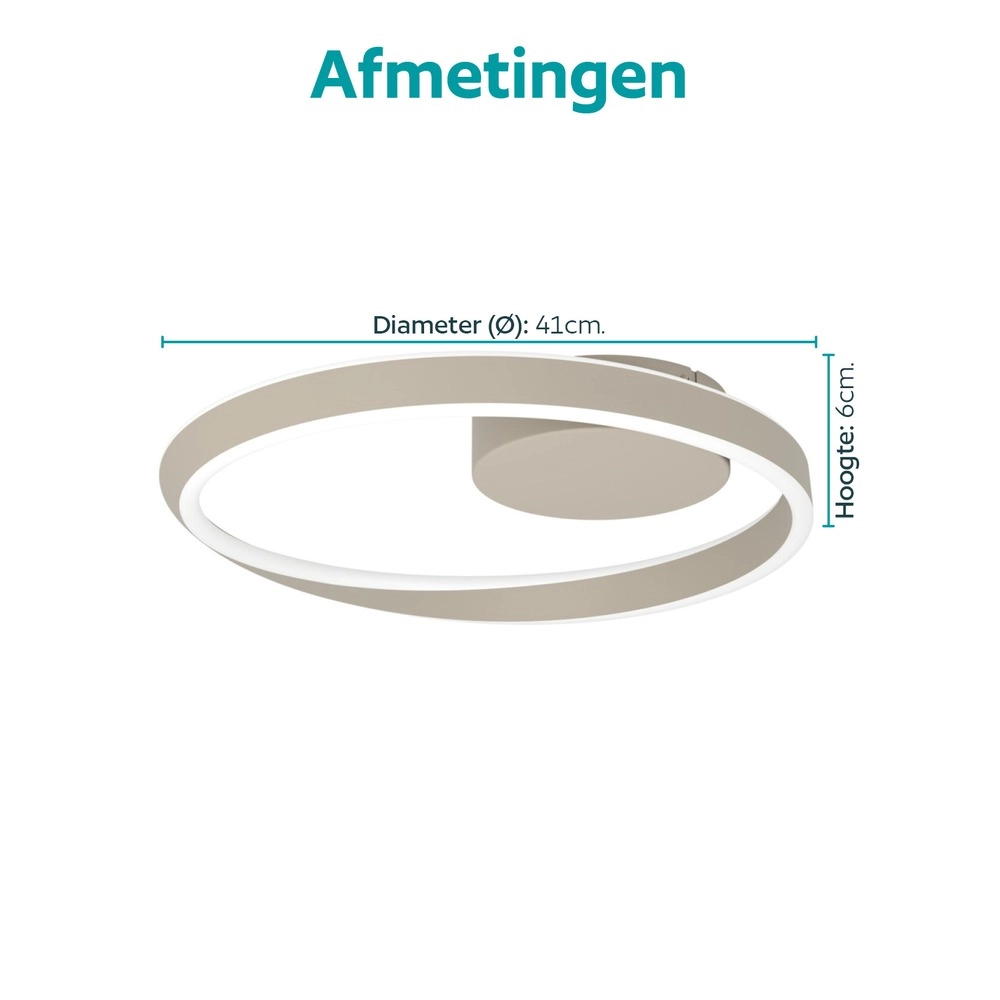 Design-Deckenlampe Camerota Sandbraun Eglo 9008606391349