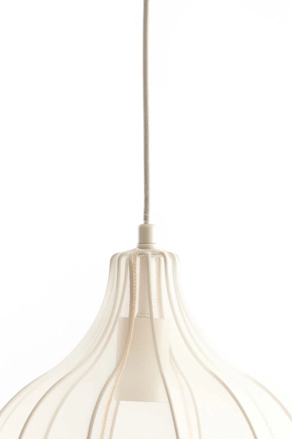 Cremefarbene Pendelleuchte Elati Ø 29cm japandi Light & Living 8717807702717