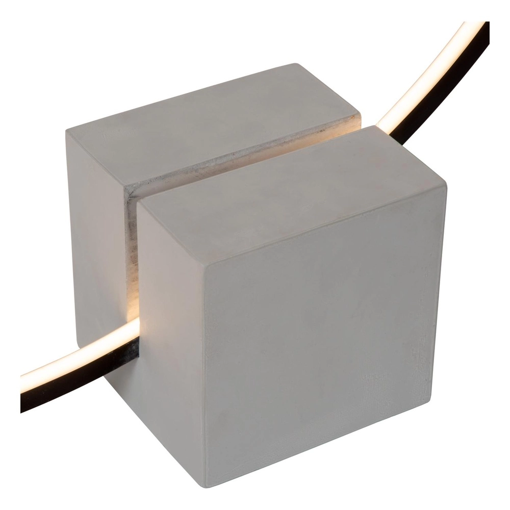 Schwarze Tischlampe Cirkelis rund Ø 83 cm Lucide 5411212051684