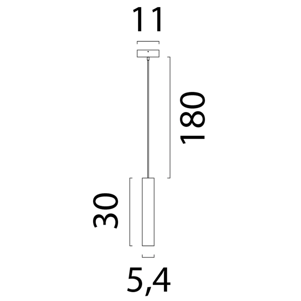 Pendellampe 30 cm Pendellampe Run Mattes Gold Masterlight 8718121258775
