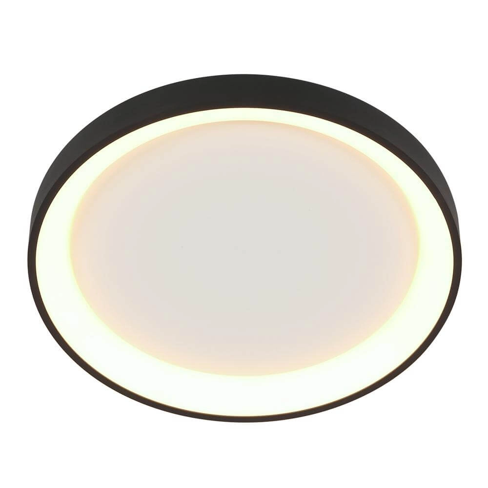 Deckenlampe Ringlede Design schwarz Ø 38cm Steinhauer 8712746171952