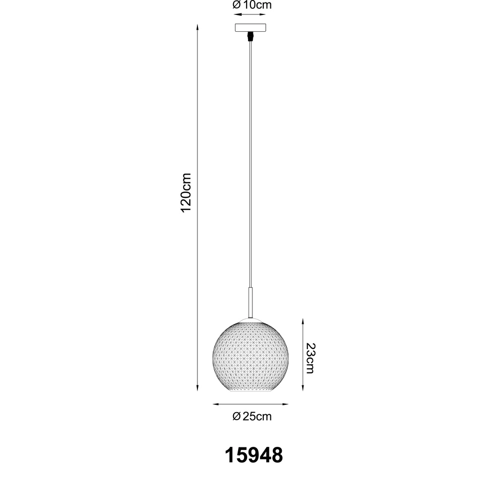 Desing-Pendellampe Andre Weiß Globo 9007371580460