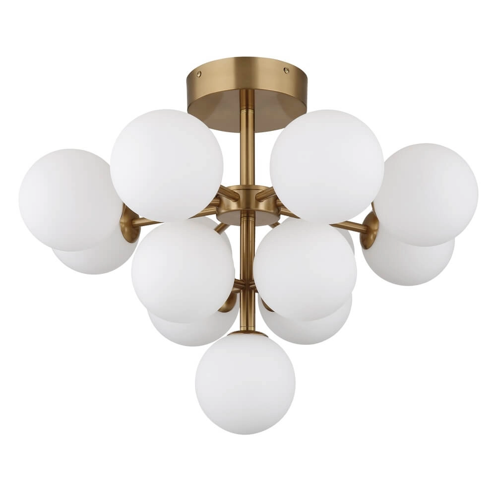 Goldene Deckenleuchte Grappy 13-flammig Globo 9007371453122
