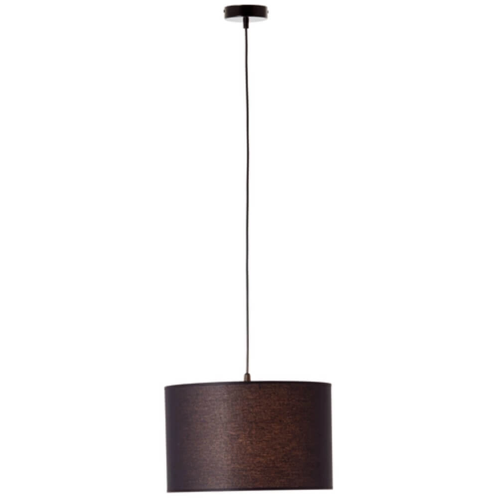Hängelampe aus Stoff Esher Ø 38cm schwarz Brilliant 4004353405501