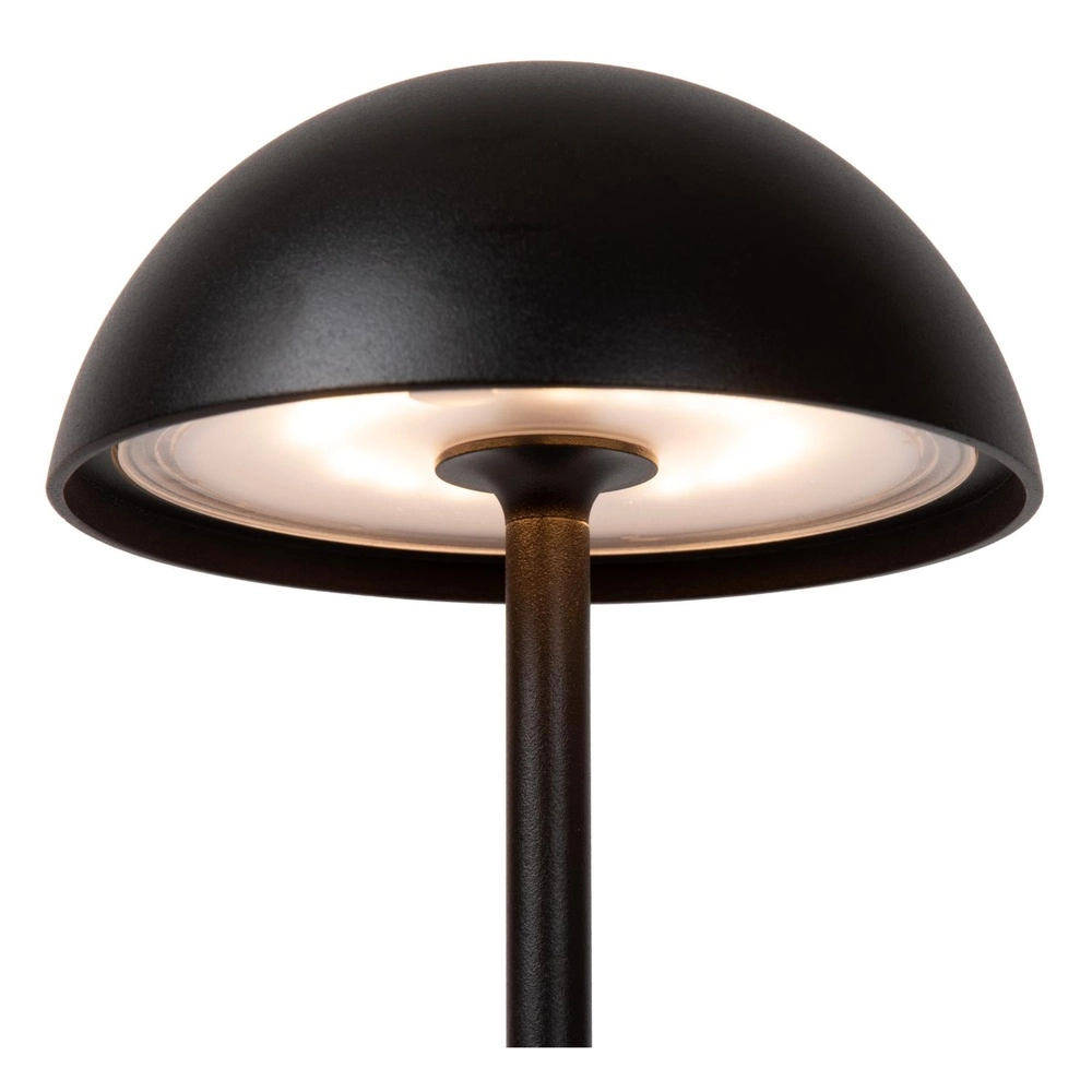 Wiederaufladbare Tischlampe Joy IP54 schwarz Lucide 5411212151940