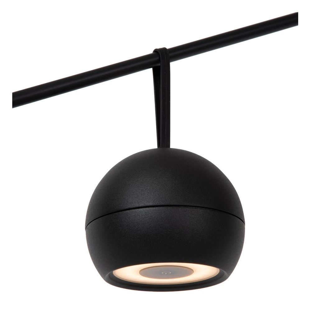 Wiederaufladbare Wandlampe Lunex Black Magnetic Lucide 5411212272409