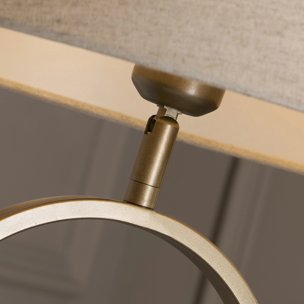 Tischlampe Modish Bronze mit cremefarbener Kappe Searchlight 5053423306377