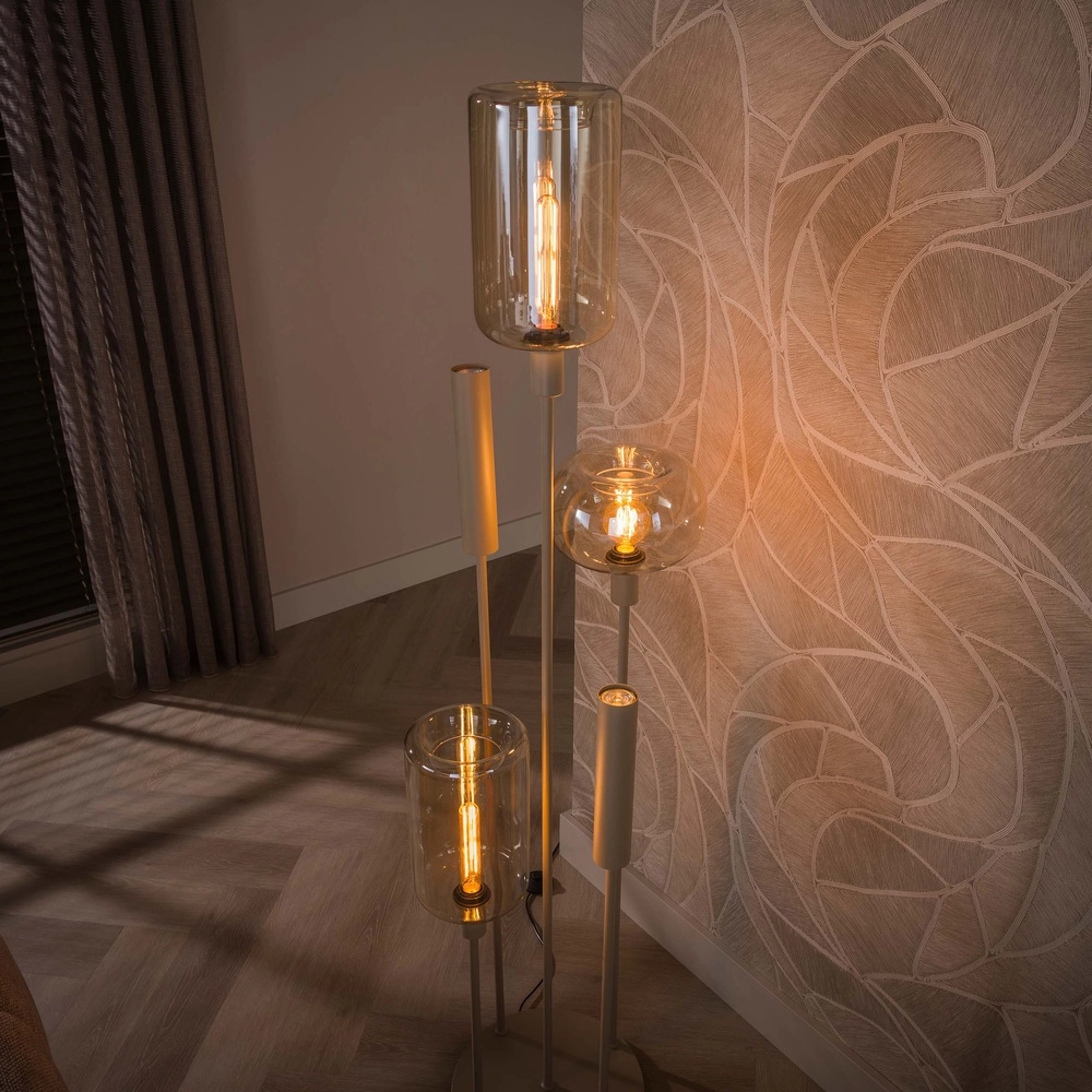Design-Stehlampe Serene Sandbraun Lyora 8716803514768