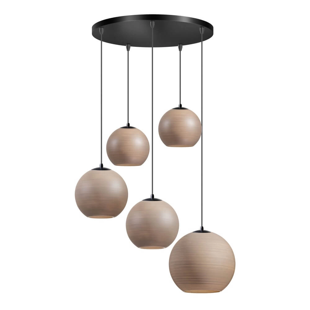 5-flammige Pendelleuchte Orb Saturn rund mit einzigartiger Wirkung ETH 8720195310020
