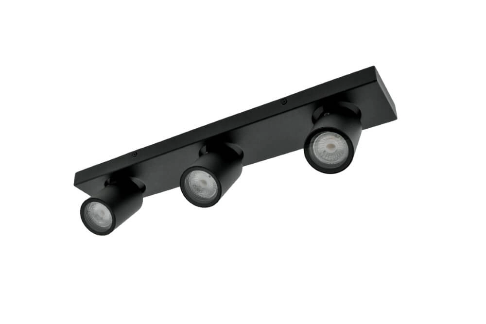 Badezimmer-Aufbaustrahler Seller - IP44 Schwarz Lyora 5053423187747