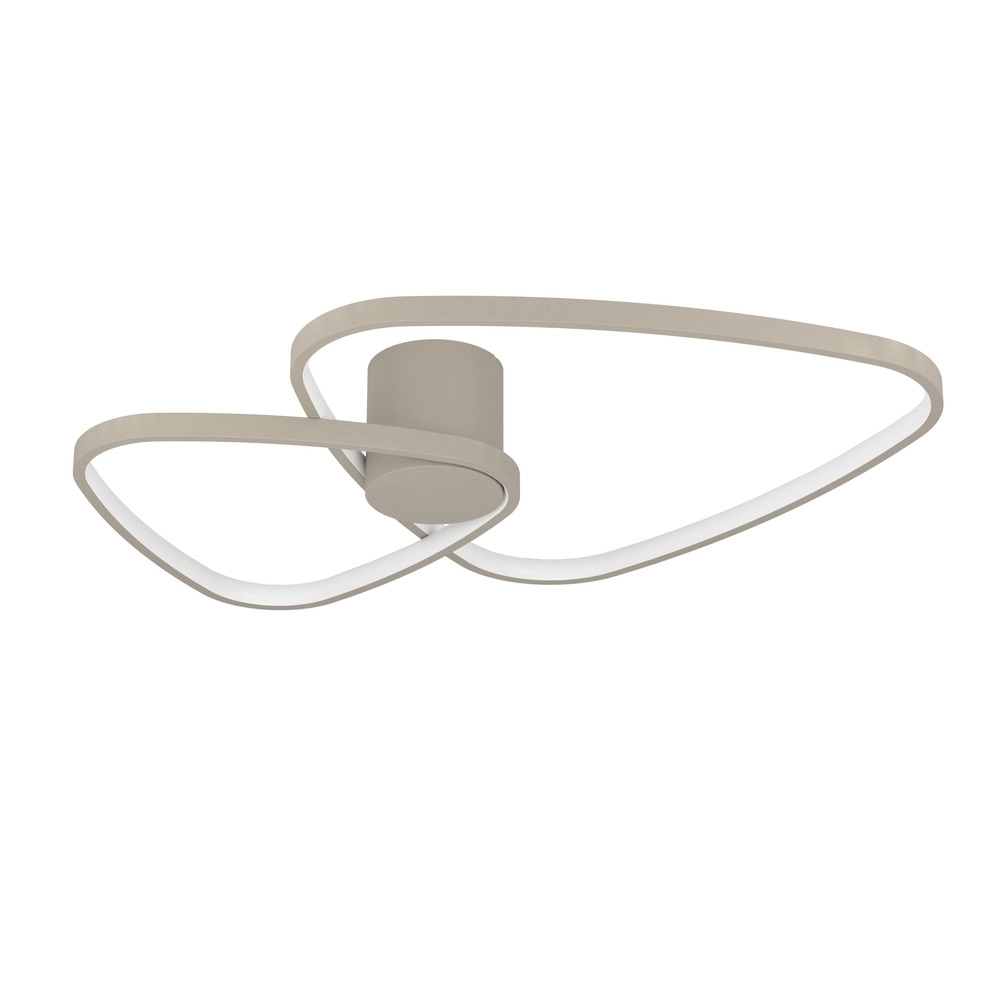 Moderne Deckenlampe Leporano Sandbraun