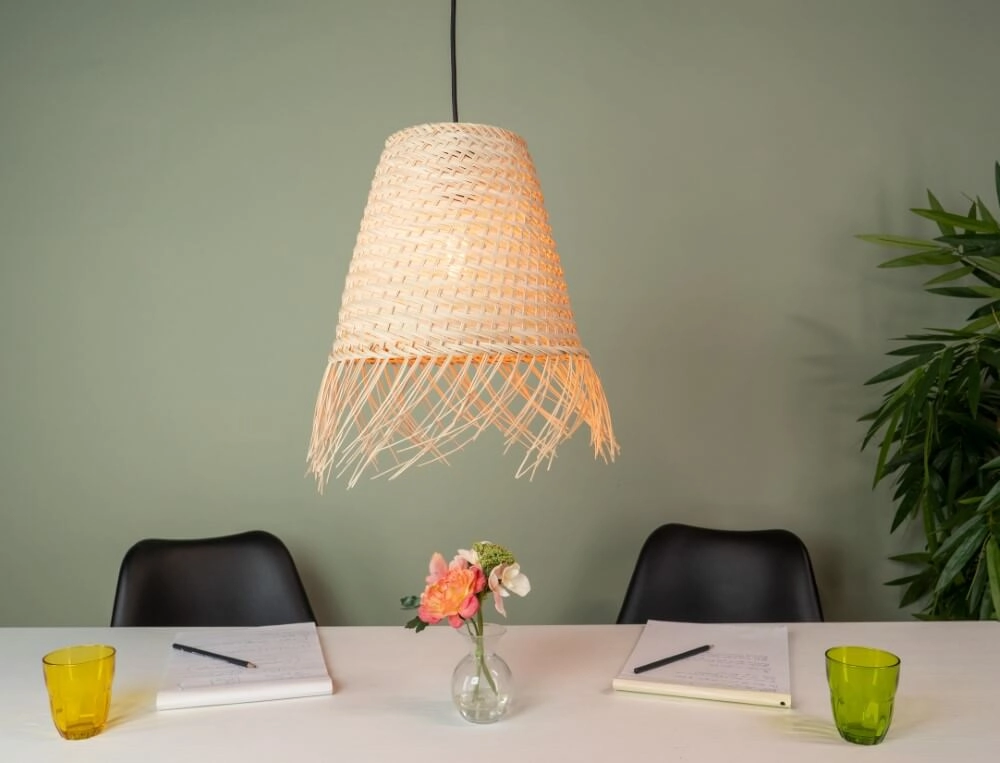 Hängelampe aus Korbgeflecht Aycliffe Ø 30cm Eglo 9002759438715