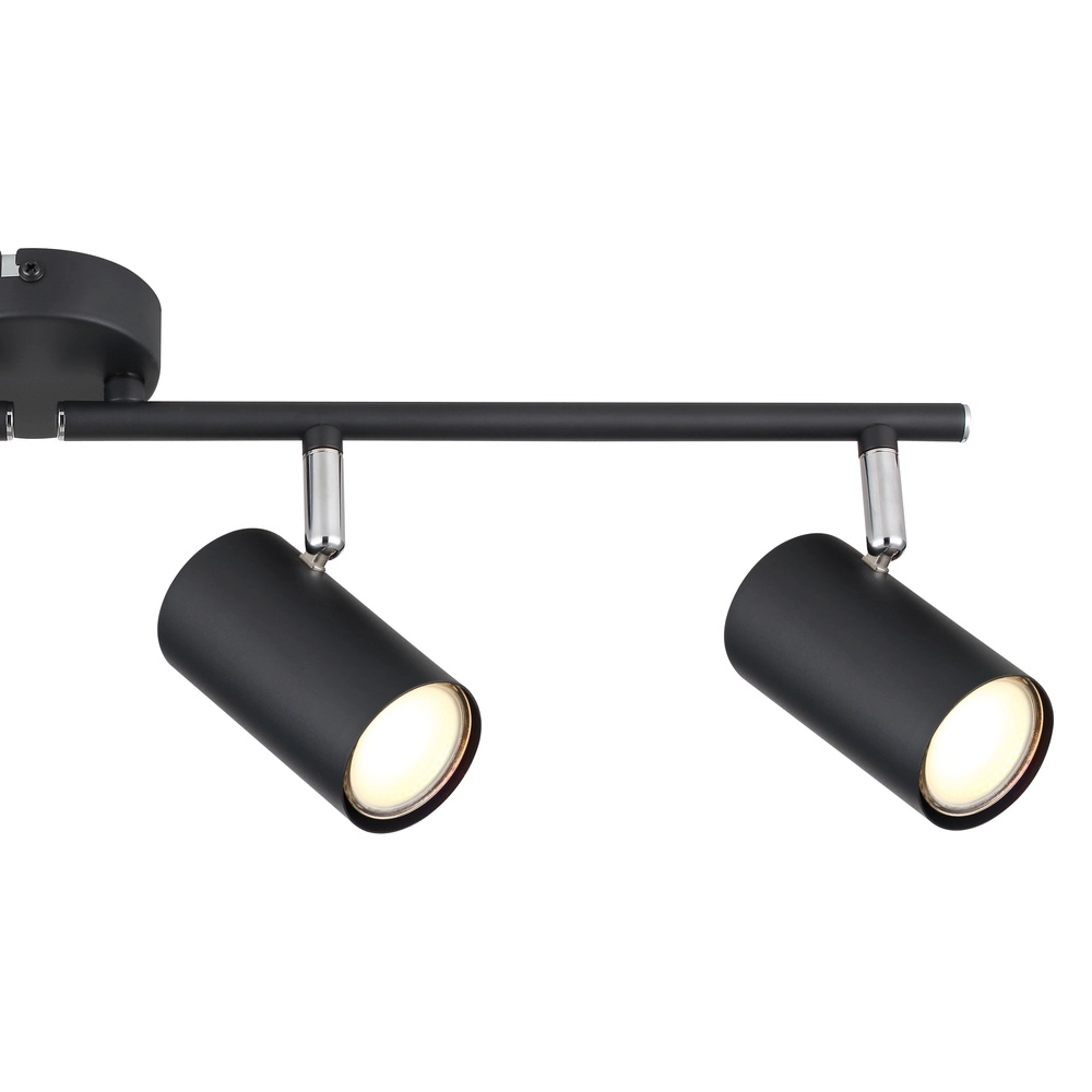 4-Licht Deckenlampe Allvi Schwarz Globo 9007371451760