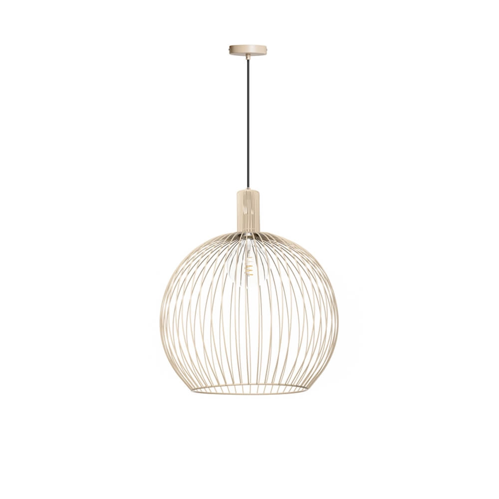 Sandfarbene Hängelampe Wire Sand Ø 50cm