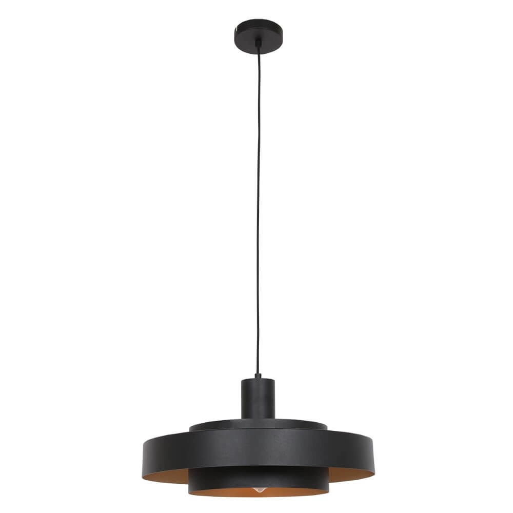 Schwarze Hängelampe Flinter Ø 50cm Steinhauer 8712746148640