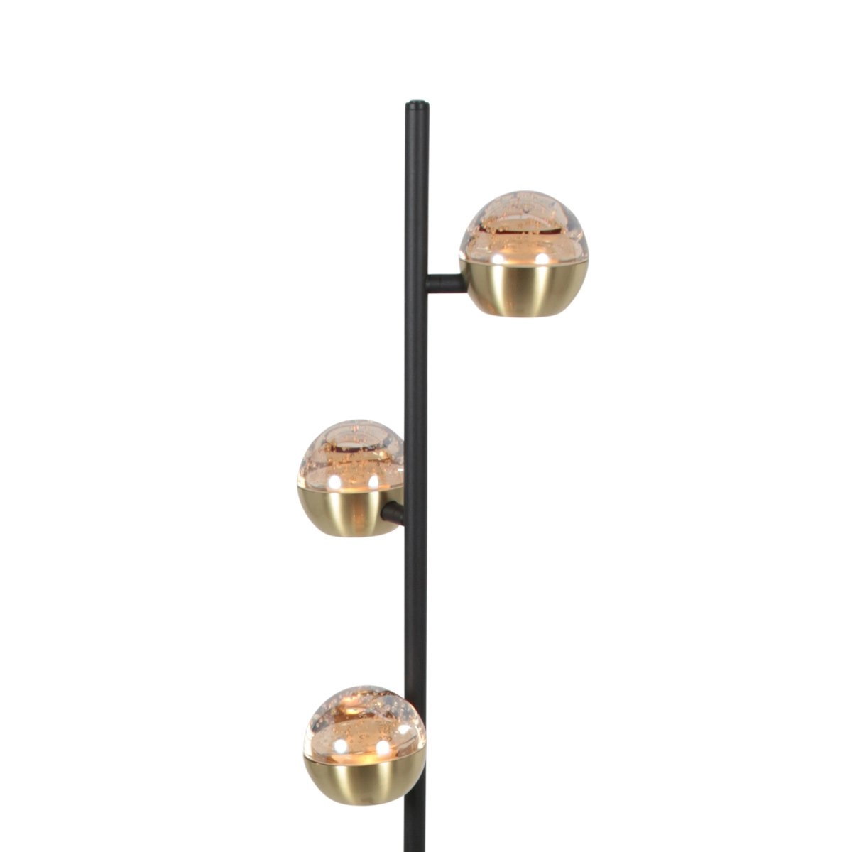 LED-Stehlampe Belluno 3-Licht Messing – Glas Steinhauer 8712746183979