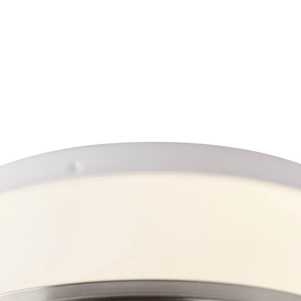 Badezimmerlampe Discs Ø 28 cm silber Searchlight 5013874395535