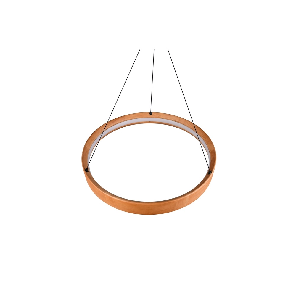 Design-Pendelleuchte Lynwood Holz Ø 50cm Trio 4017807662269