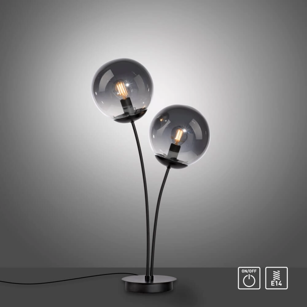 Tischlampe Big Widow Schwarz Just Light 4043689988401