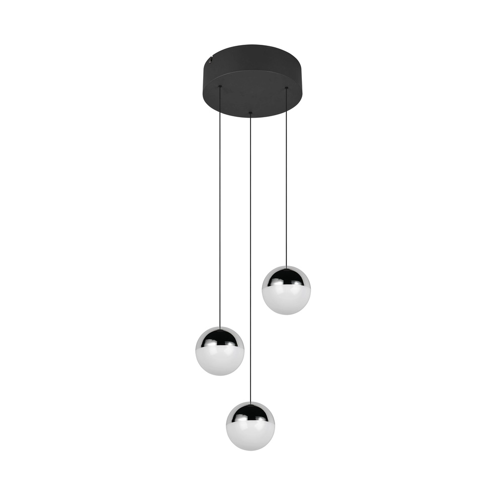 3-Licht Pendellampe Senta Rundchrom Trio 4017807685824