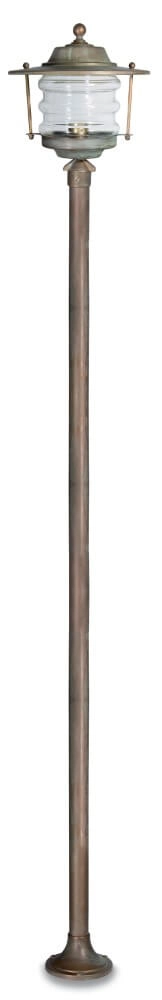Stehlampe Onda L – gealtertes Messing