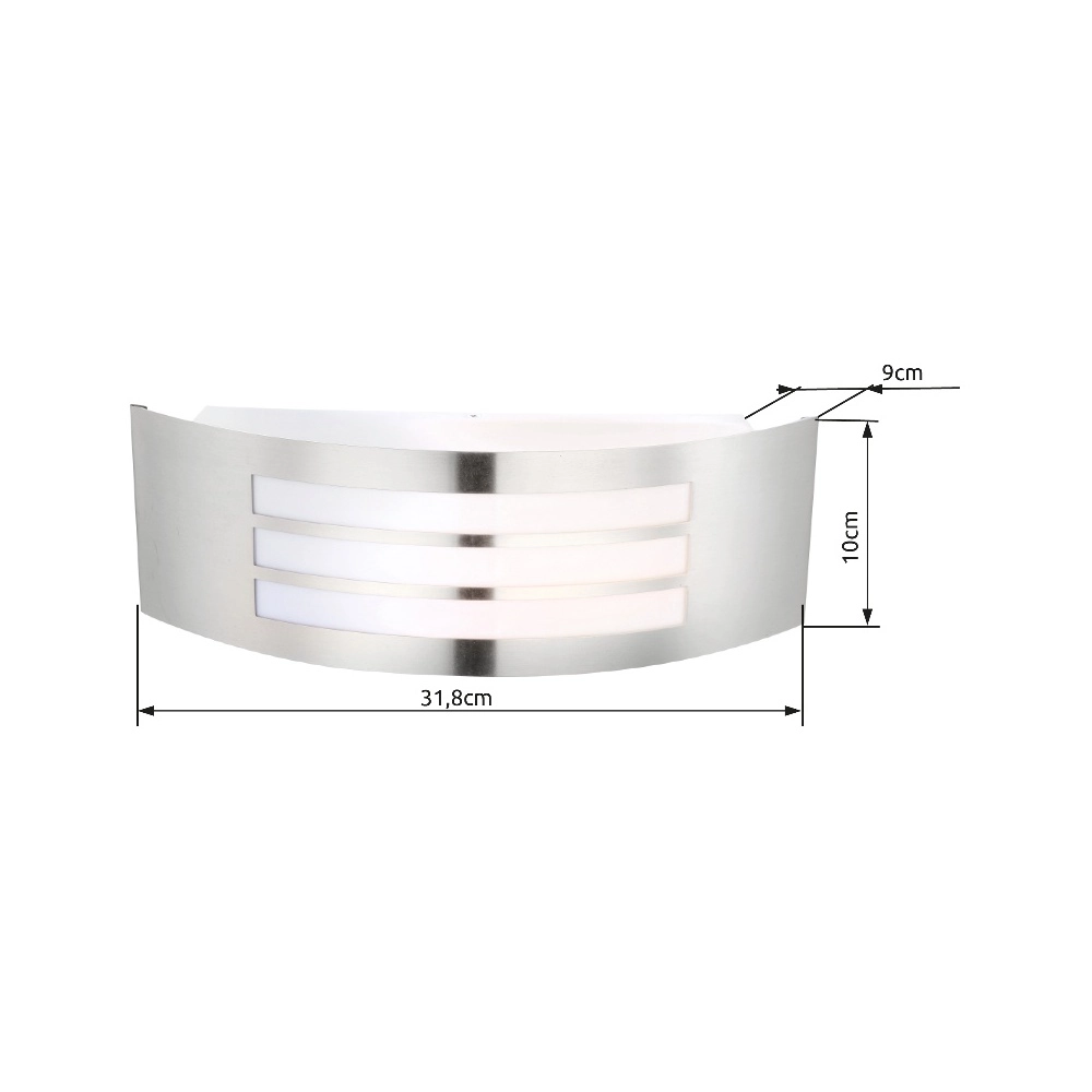Wandlampe Cornus Silbergrau Globo 9007371210428
