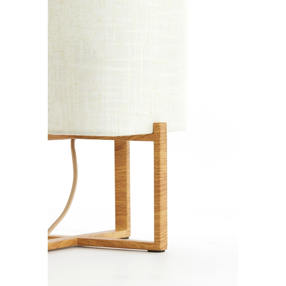 Tischlampe Wyn 50,5 cm – cremefarbenes Seil mit Holzoptik Light & Living 8717807792572