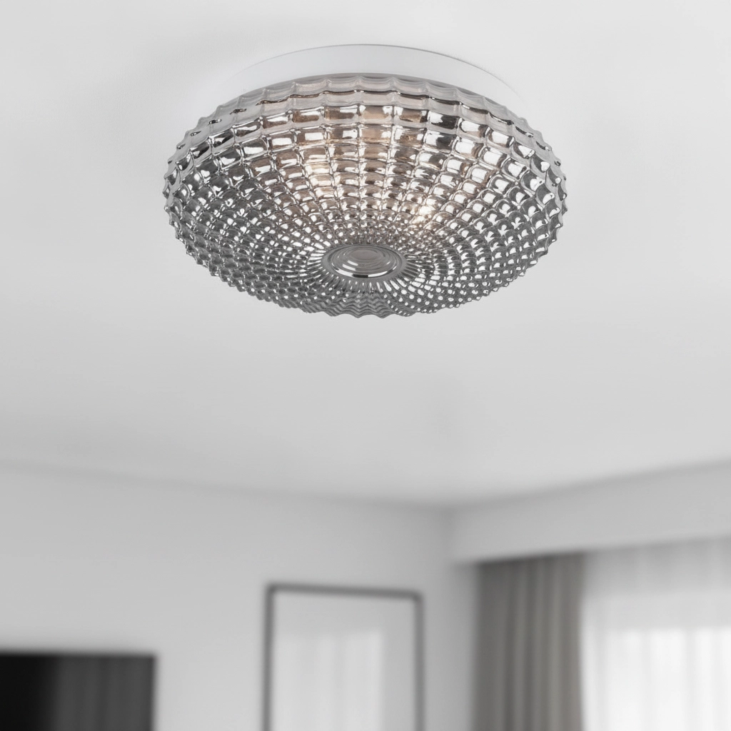 Deckenlampe Clam Rauchglas
