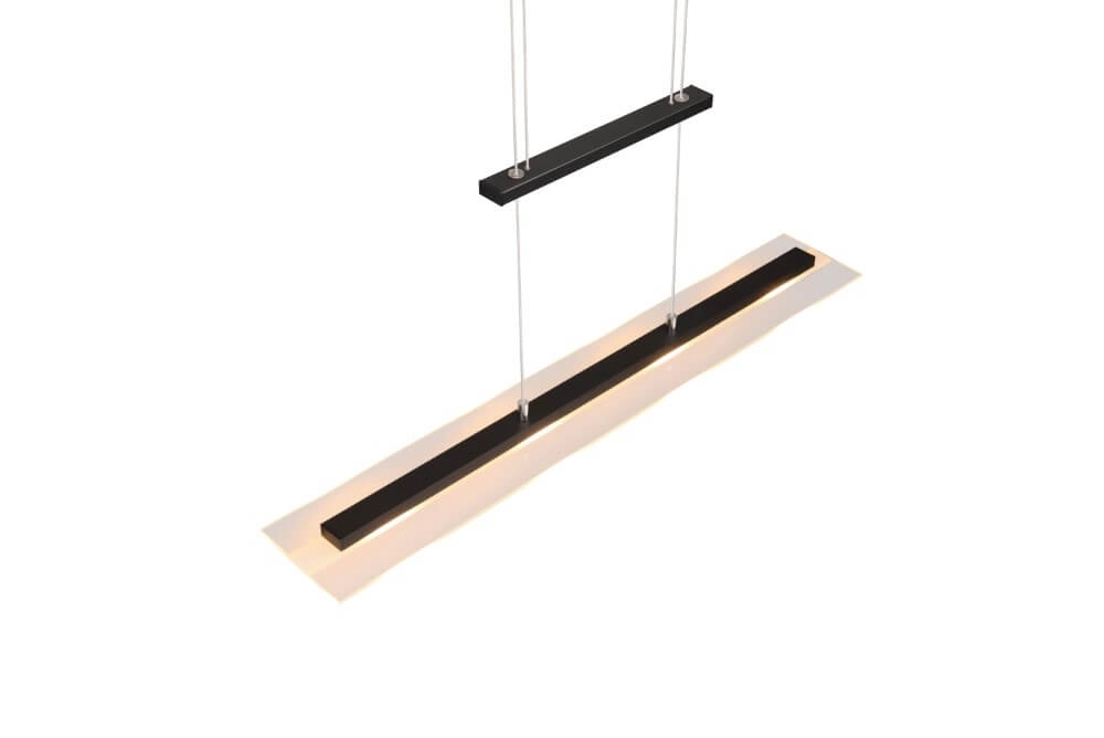 Hängelampe aus Glas Milos Schwarz Trio 4017807588286