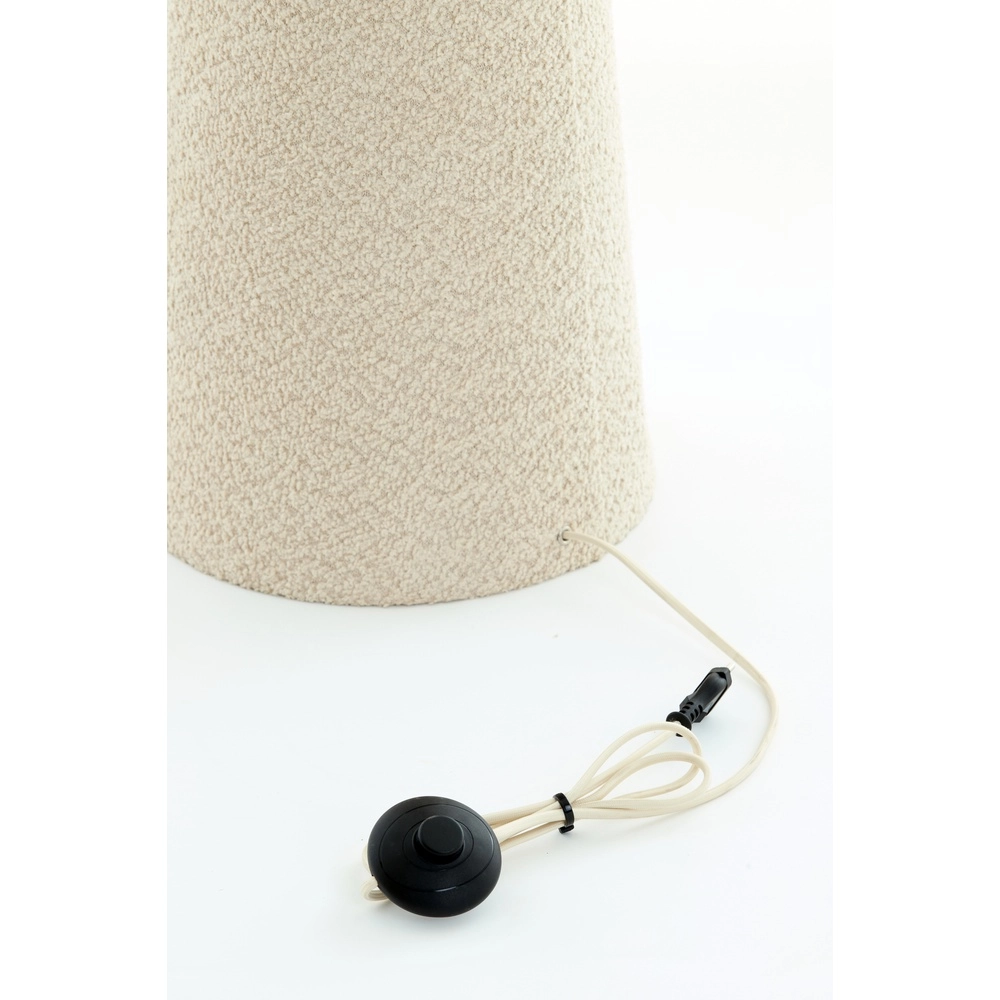 Stehlampe Micky Ø 38 cm – bouclé – Sand Light & Living 8717807761158