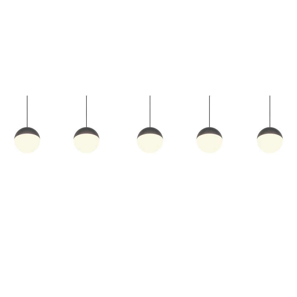 5-Licht Pendellampe Senta Anthrazit Trio 4017807697872