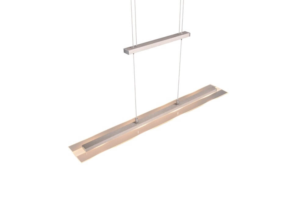Hängelampe aus Glas Milos Nickel Trio 4017807588262