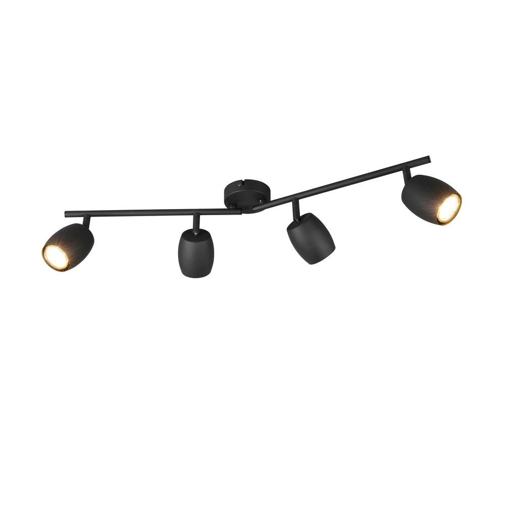 Deckenlampe Nancy 4-flammig schwarz Trio 4017807657005