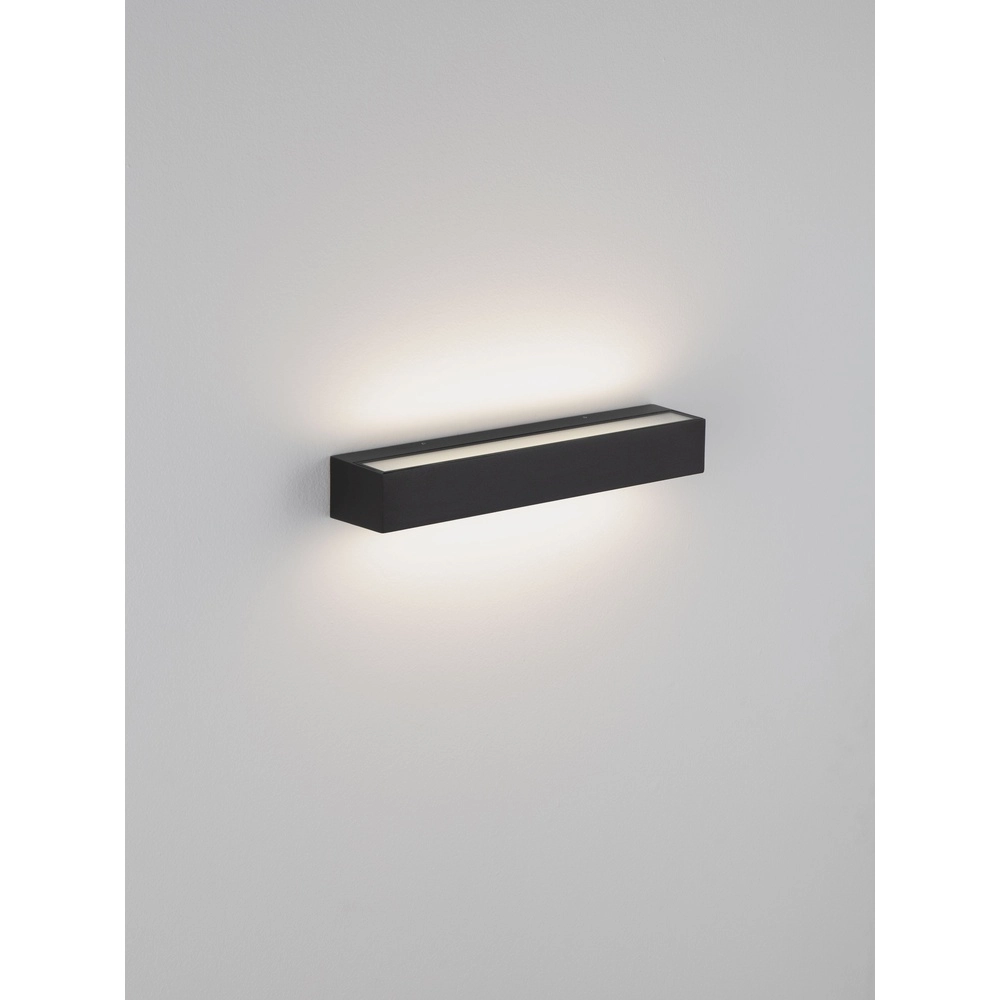 Elegante Wandlampe Lane schwarz 36cm - 28W Lyora 5212017496751