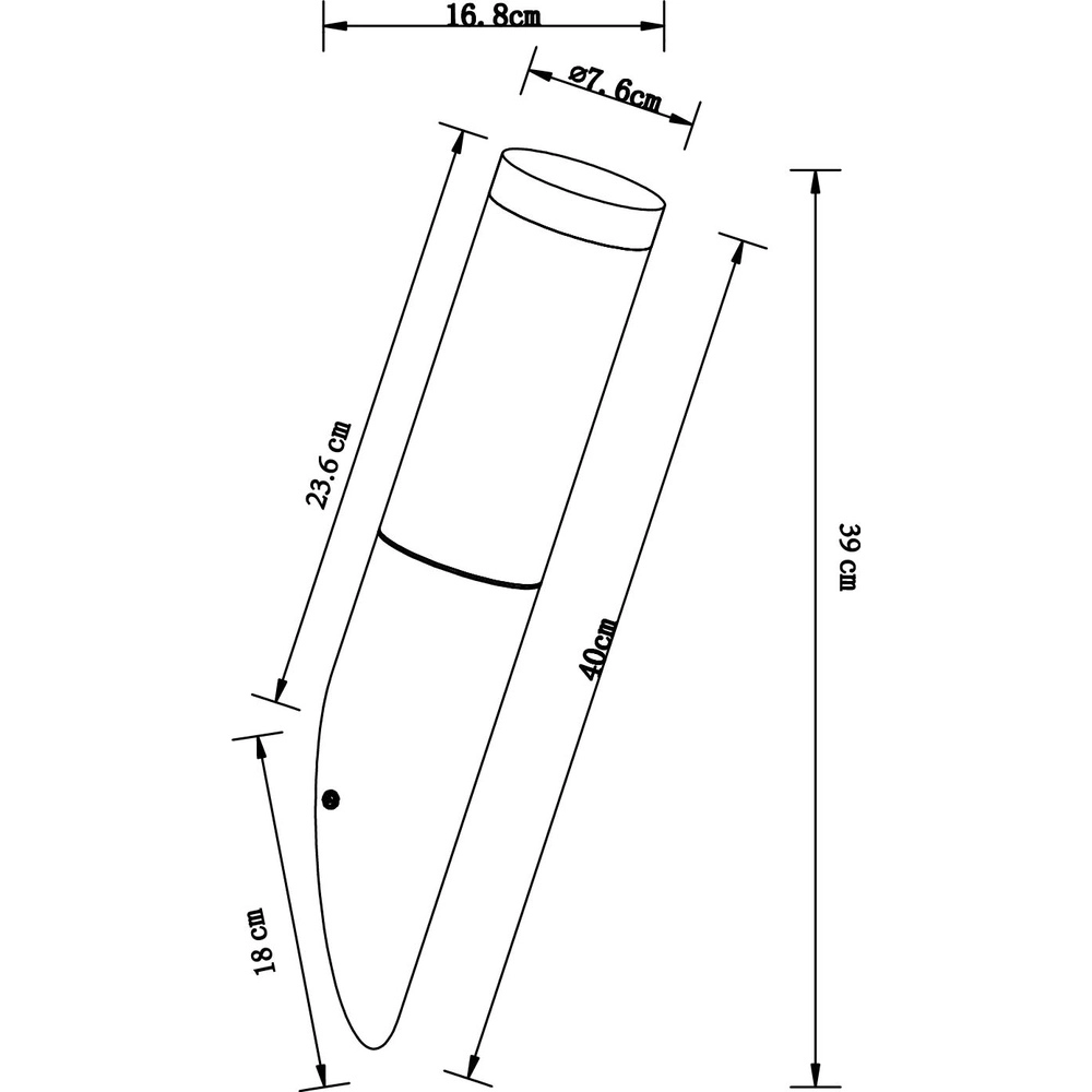 Außenlampe Boston Led Edelstahl Globo 9007371288328