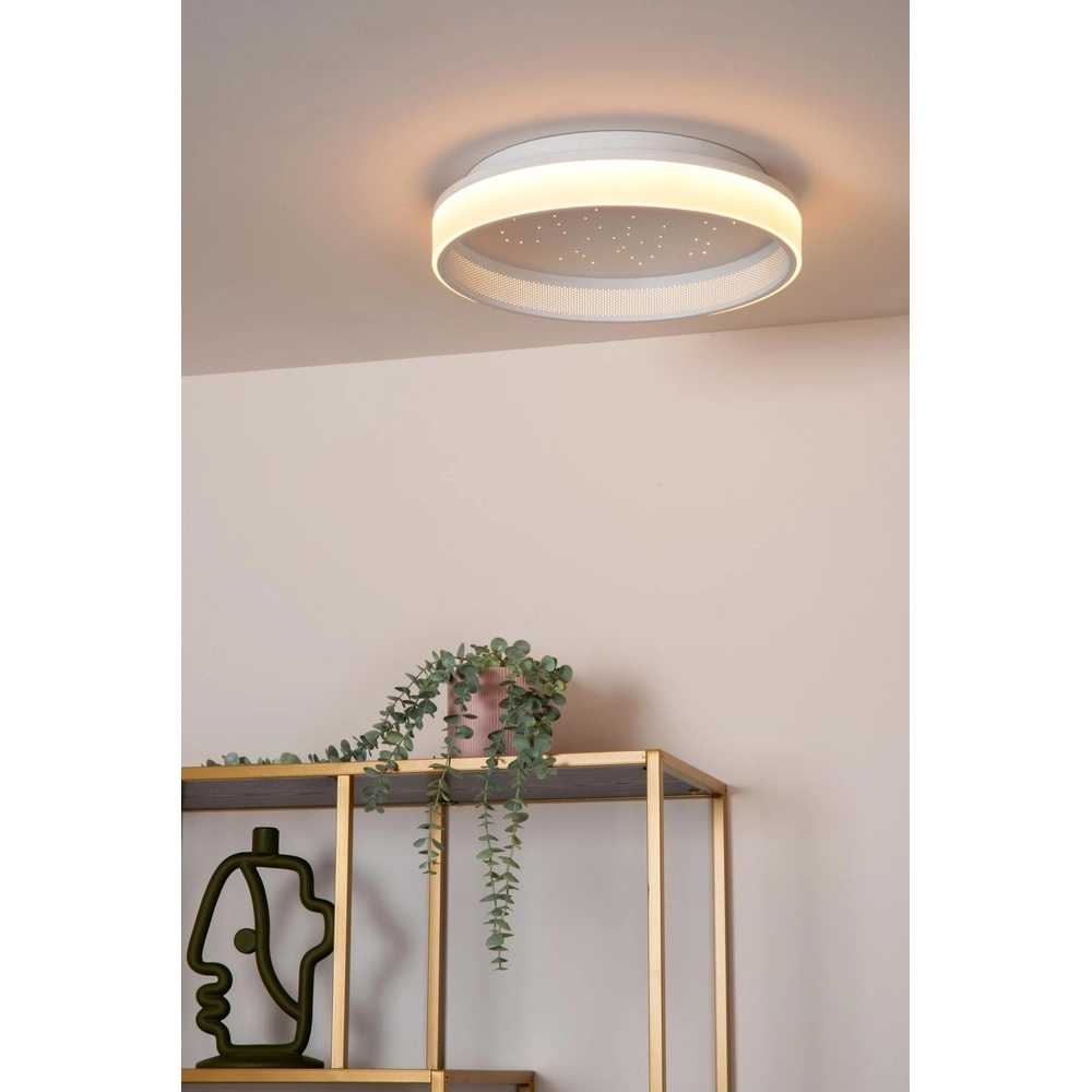 Design-Deckenlicht Estreja Ø 40 cm weiß Lucide 5411212712813