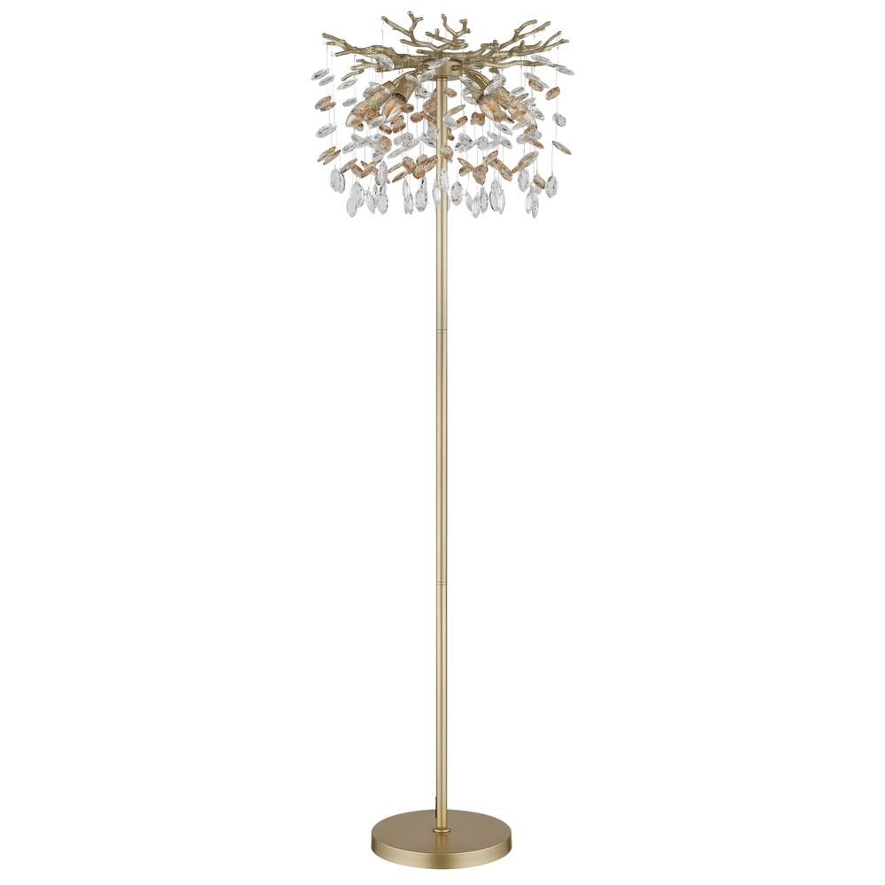 Stehlampe Queena gold Ø 46 cm Globo 9007371533688