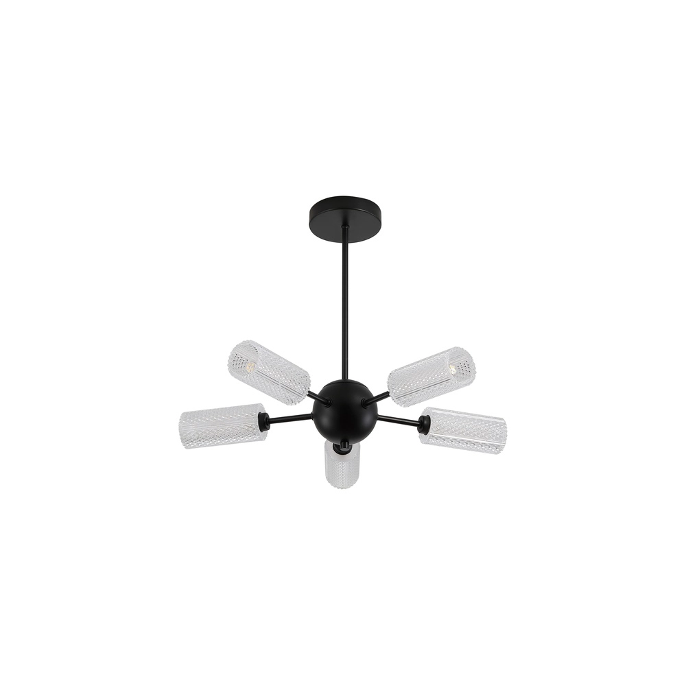 Deckenlampe Cosmic schwarz 5-flammig