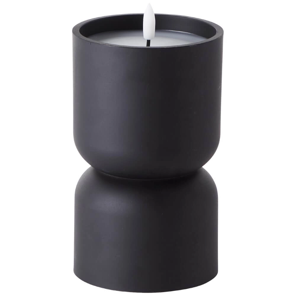 Kerzenlampe Lovere schwarz 18,5cm Brilliant 4004353435447