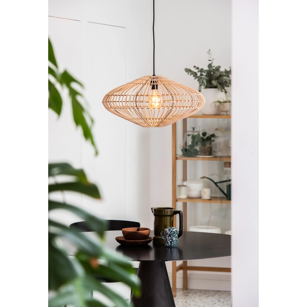 Rattan-Pendellampe Magali Ø 56 cm Lucide 5411212031433
