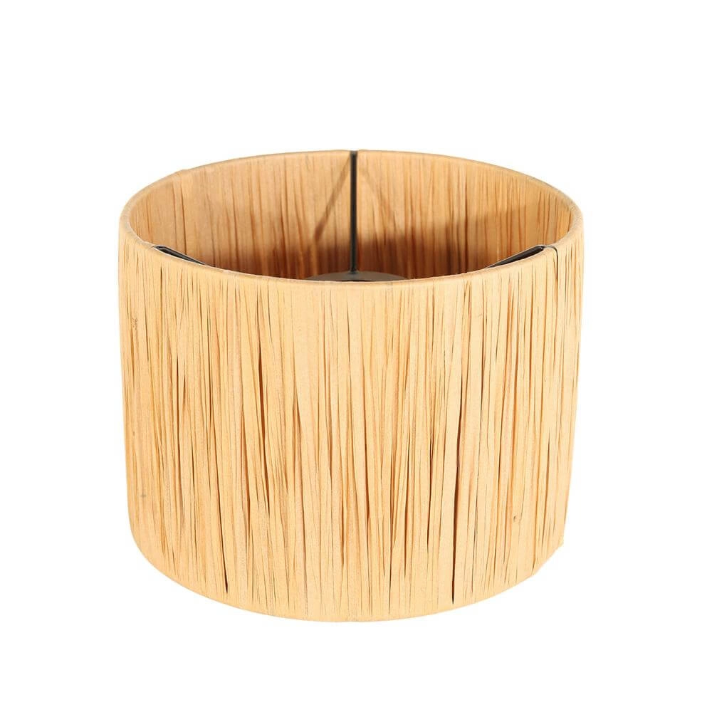 Wandleuchte Stang mit Dimmer schwarz und Strohkappe Steinhauer 8712746172096