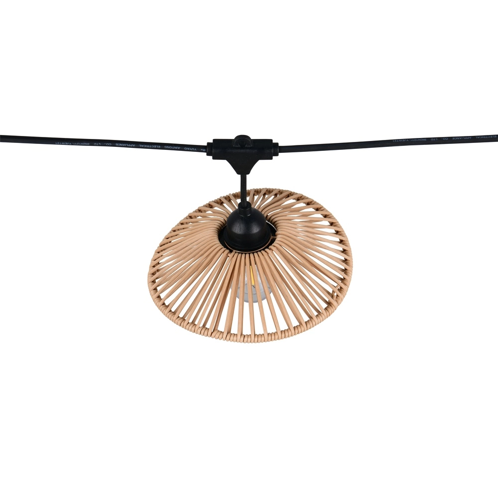 Lichterketten Chain Schwarz mit Braun 600 cm Trio 4017807697612